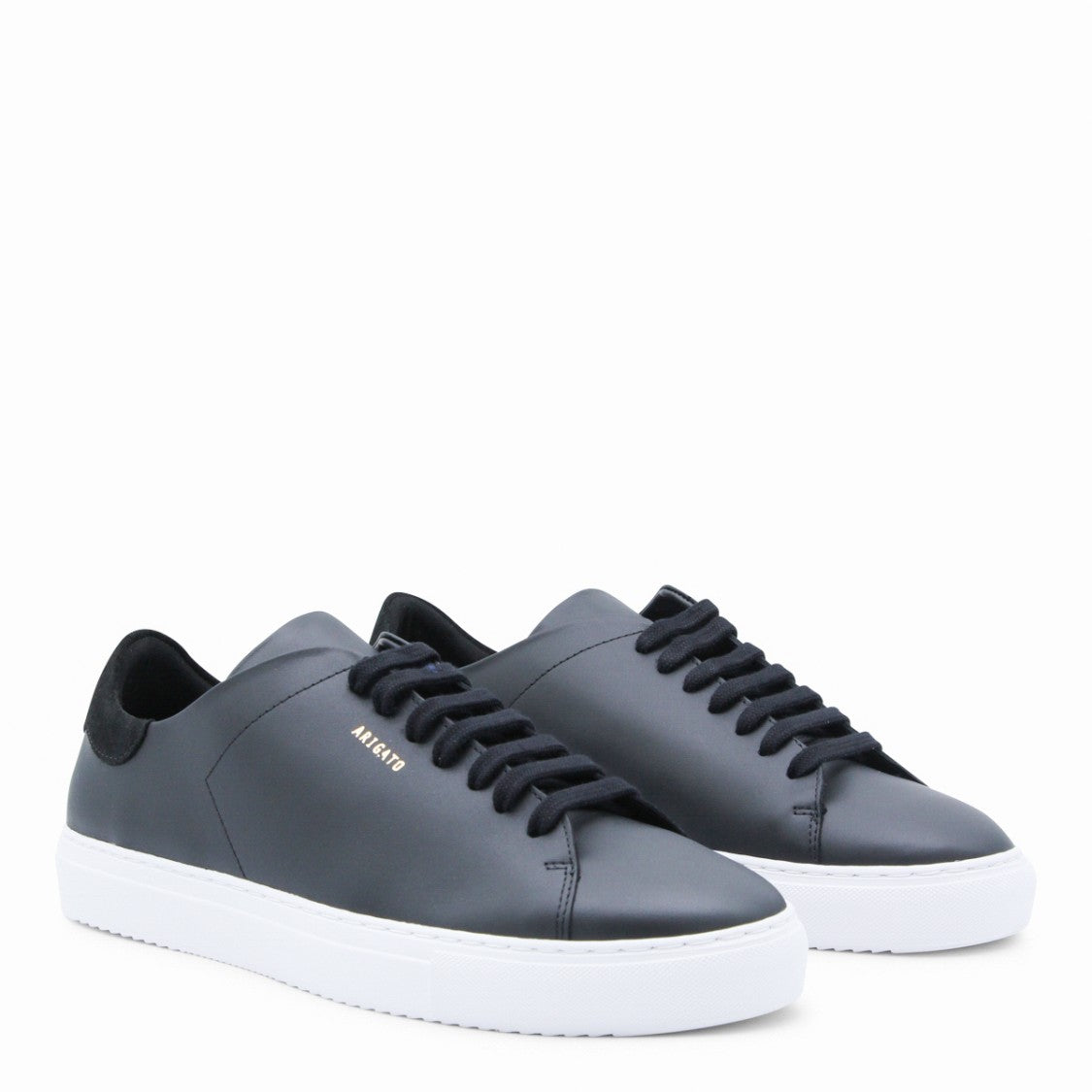 Axel Arigato Black Leather White Rubber Sole Sneakers