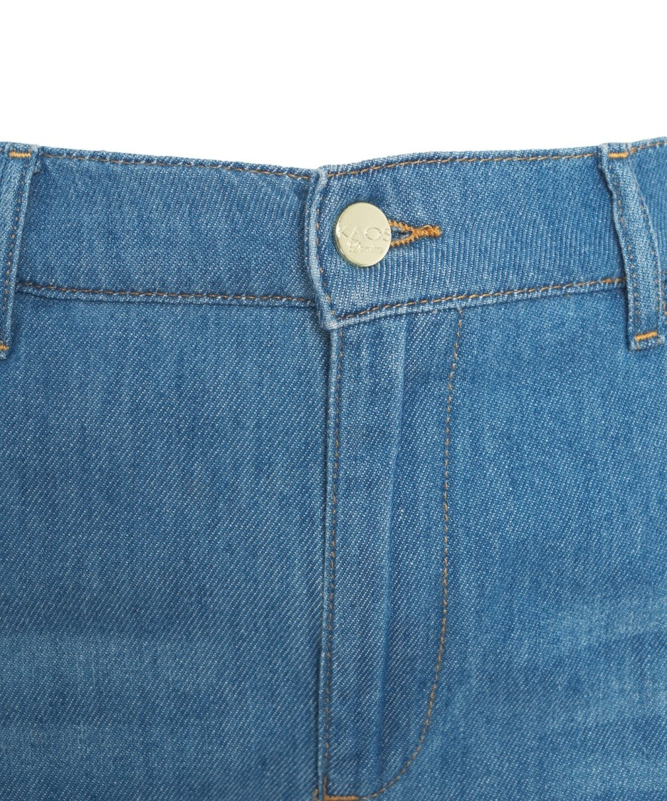 Kaos Straight Leg Jeans With Turn-Ups