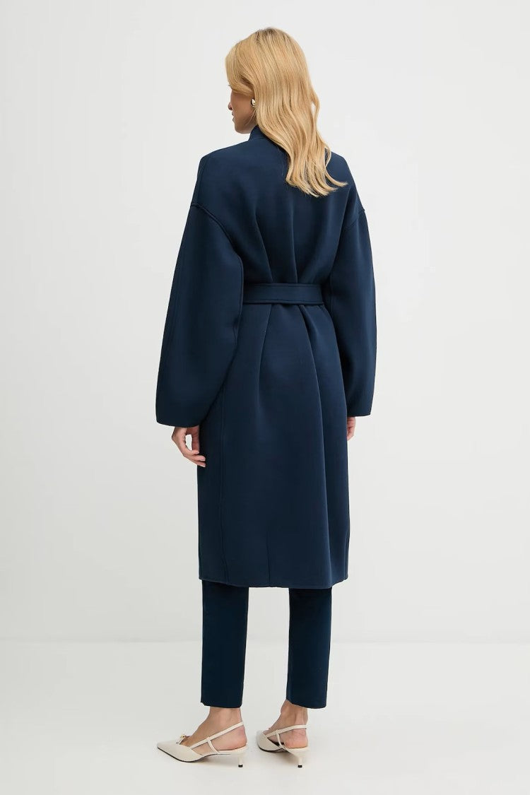 Max Mara Long Navy Blue Coat