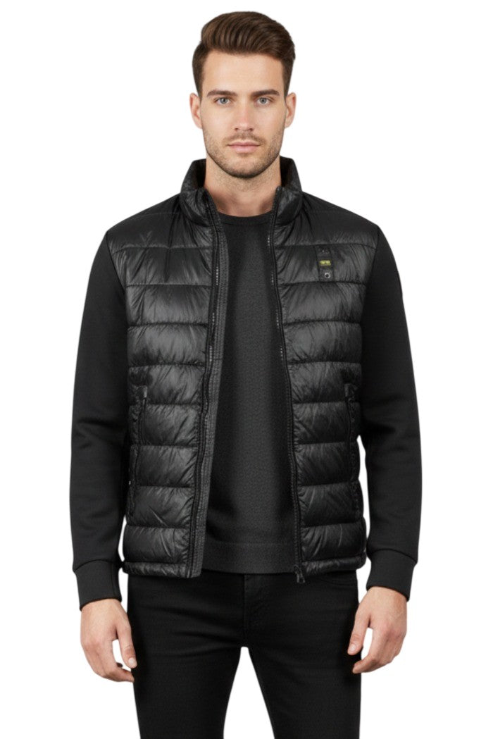 Blauer Quilted Padded Jacket Mandarin Collar