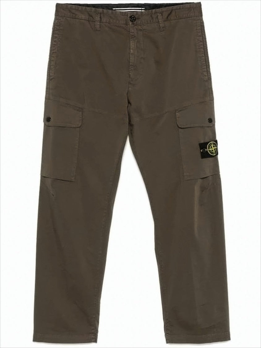 Stone Island Relaxed Fit Cargo Pants With Signature Logo Patch