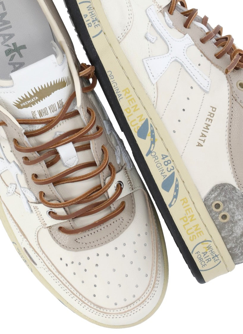 Premiata Ivory Bskt Clay 8163 Sneakers