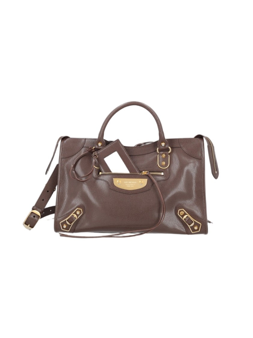 Balenciaga Le City Uptown Medium Leather Handbag