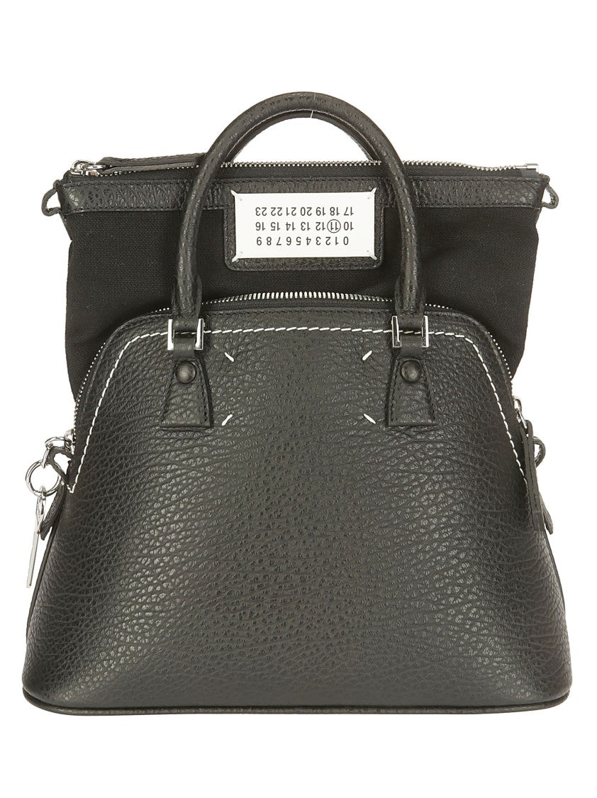 Maison Margiela Black Leather Shoulder Bag