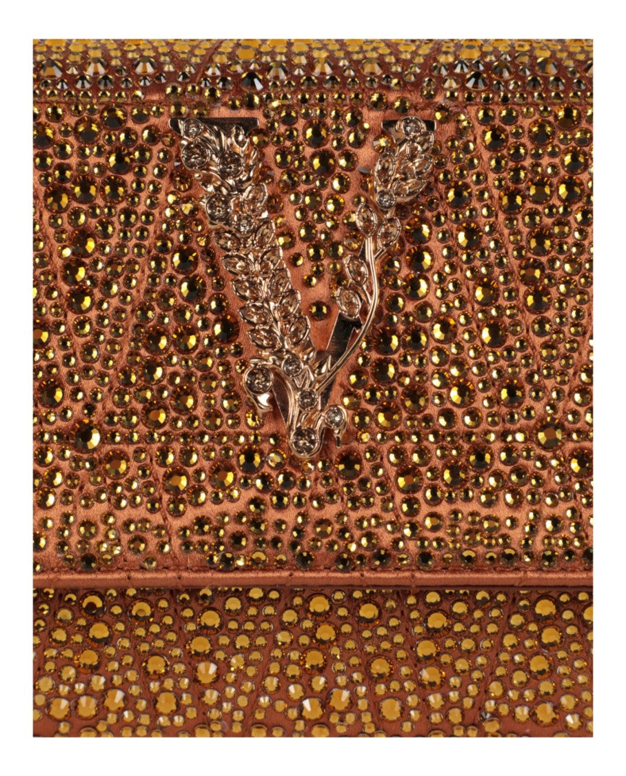 Versace Mini Crystal Virtus Crossbody Bag