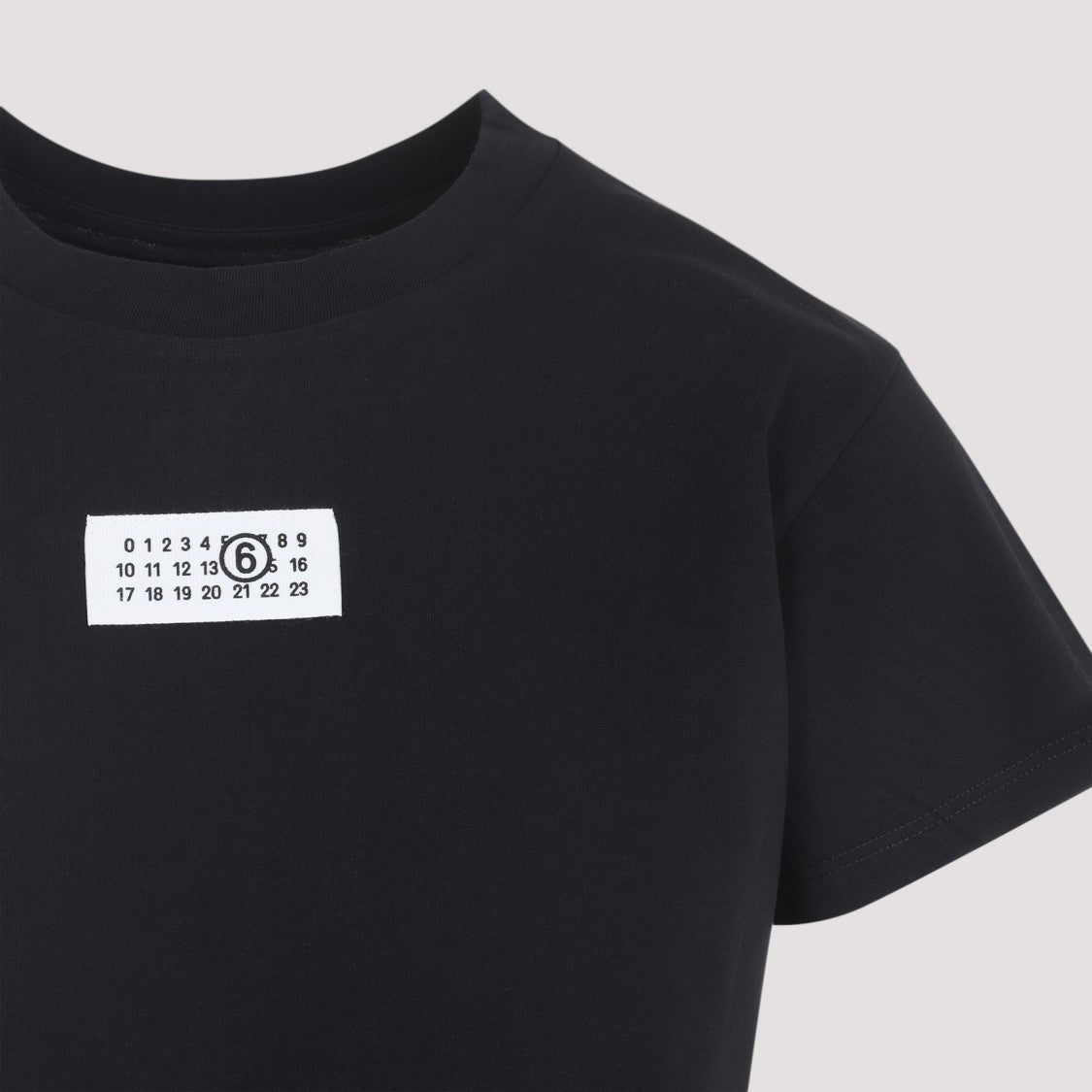 Mm6 By Maison Margiela Black Cotton T-Shirt