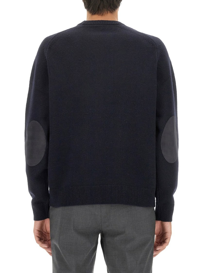 Theory Minimalist Blue Wool Jersey Sweater