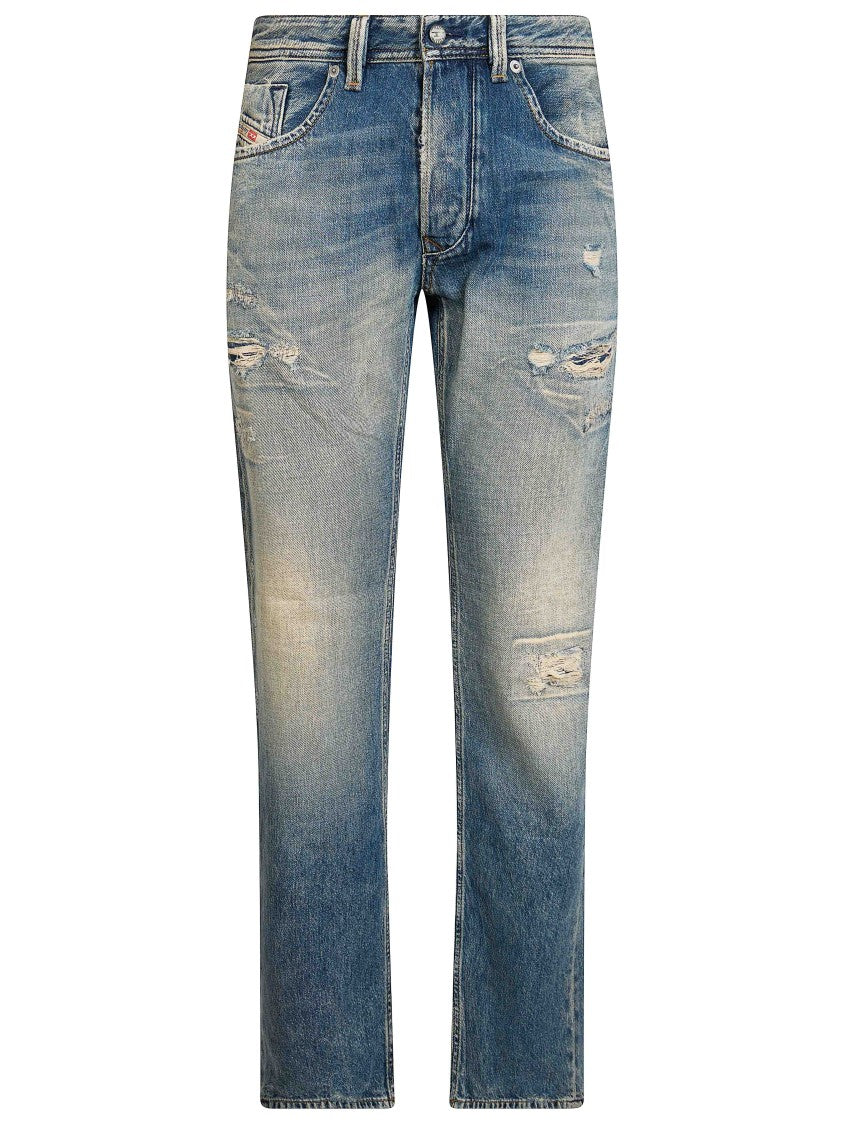 Diesel Medium Blue 1985 Larkee Denim Distressed Jeans