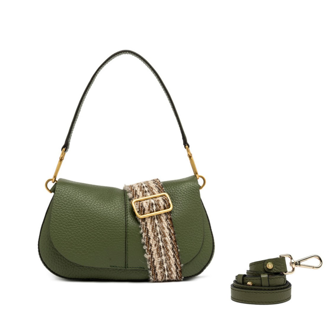 Gianni Chiarini Green Helena Round Bag
