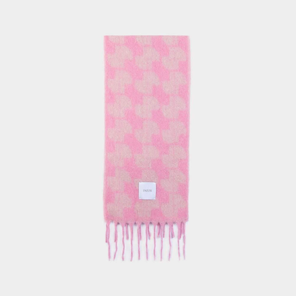 Patou Jp Scarf - Wool - Pink