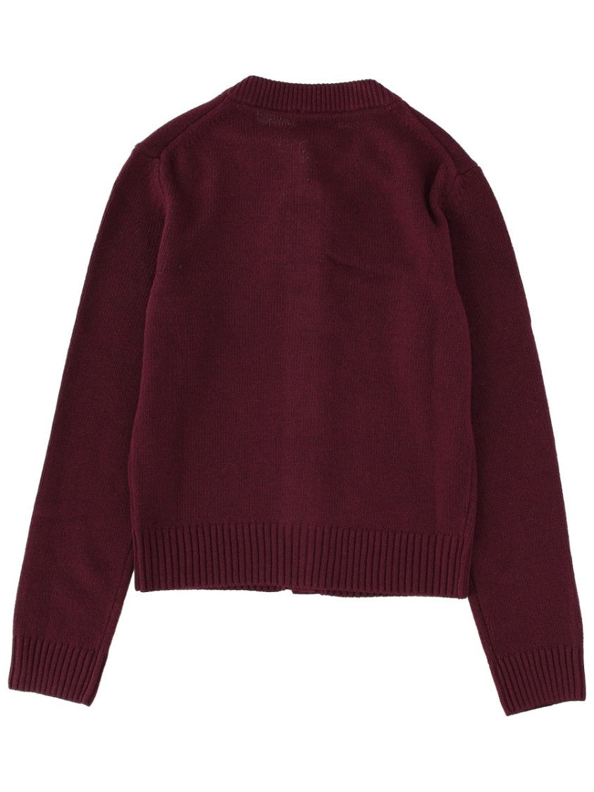 Ganni Button-Down Cropped Logo Cardigan