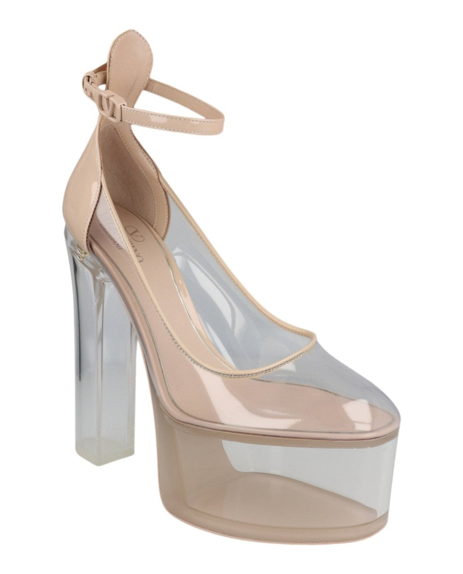 Valentino Tan-Go Transparent Pvc Platform Pumps