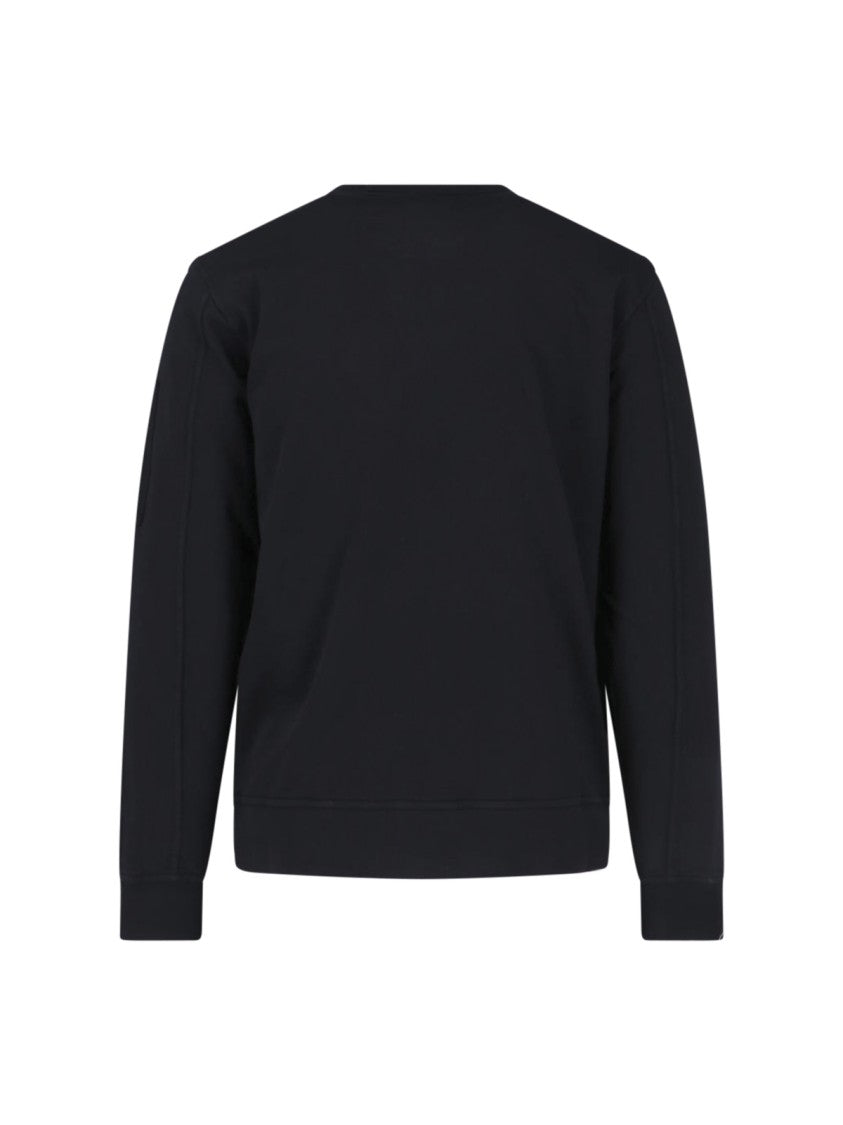 C.P. Company Timeless Black Sweater With Round Neckline