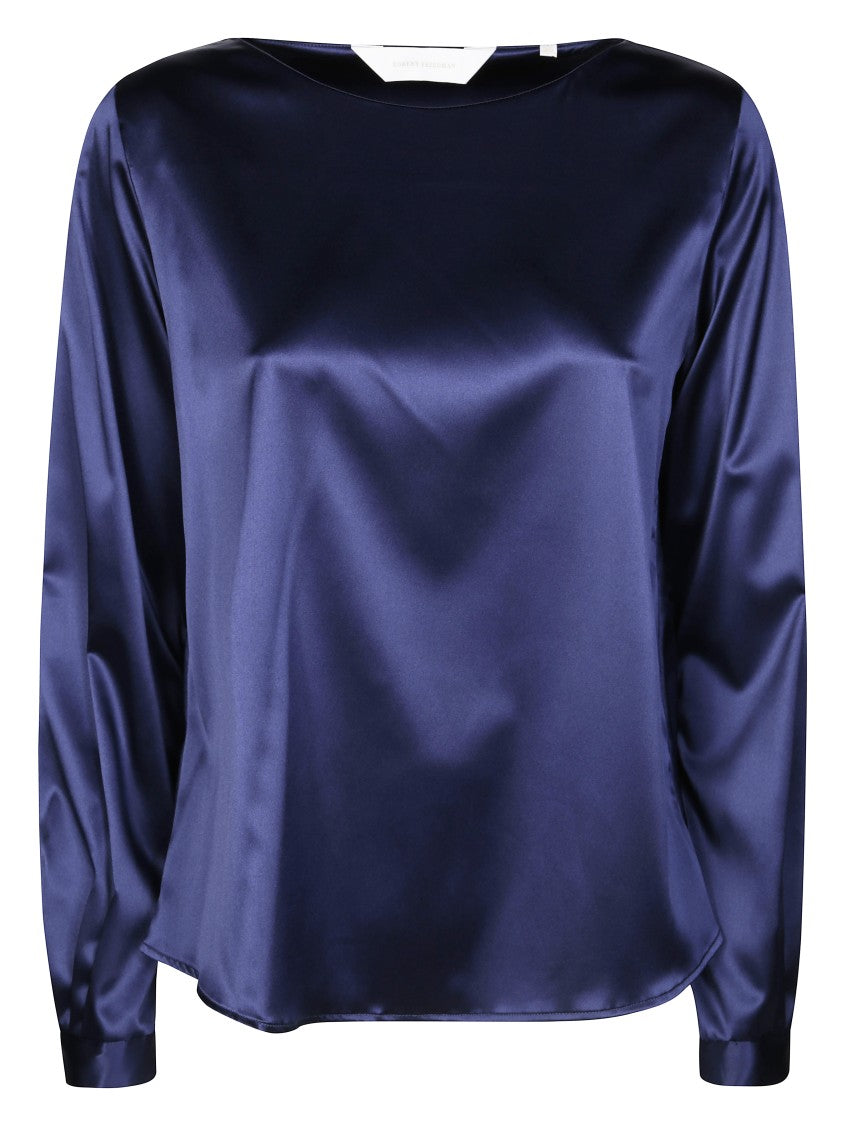 Friedman Satin Blouse With Classic Silhouette