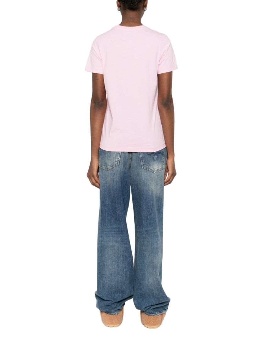 Moschino Pink Silk And Nylon Sleeveless Top