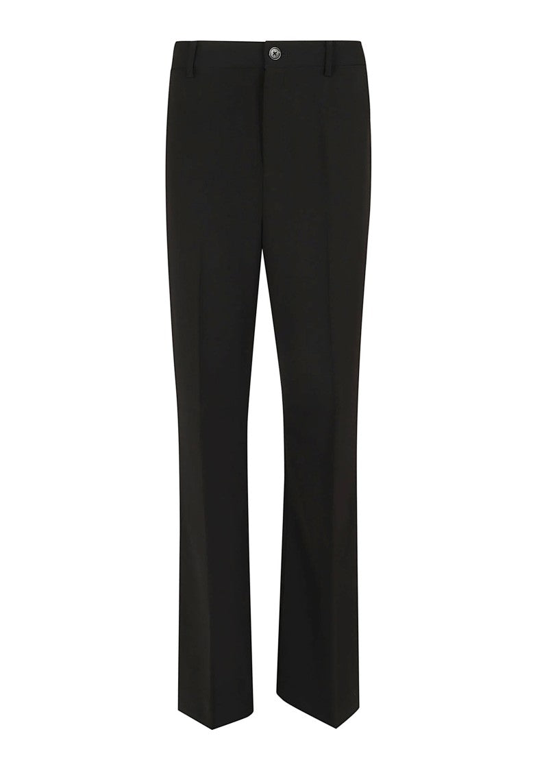 Lauren Tailored Straight-Leg Trousers With Button Detail