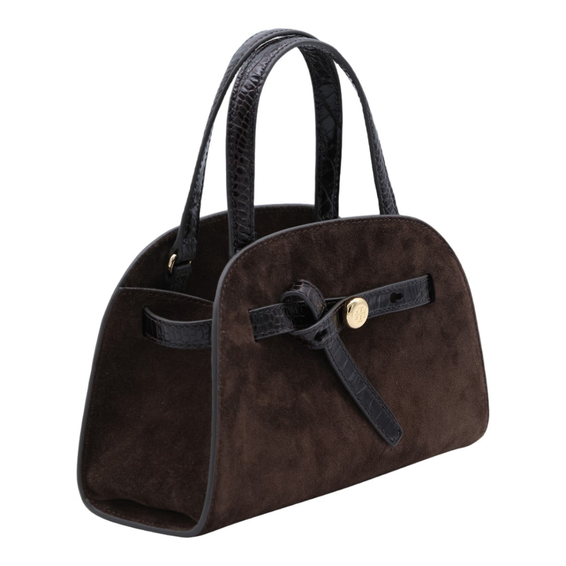 Tory Burch Structured Rounded Handbag With Knotted Strap