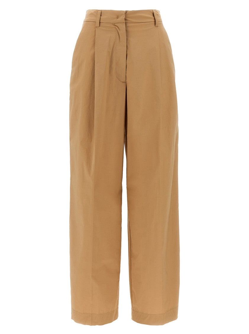 The Latest Slightly Wide Straight Leg Neutrals Trousers