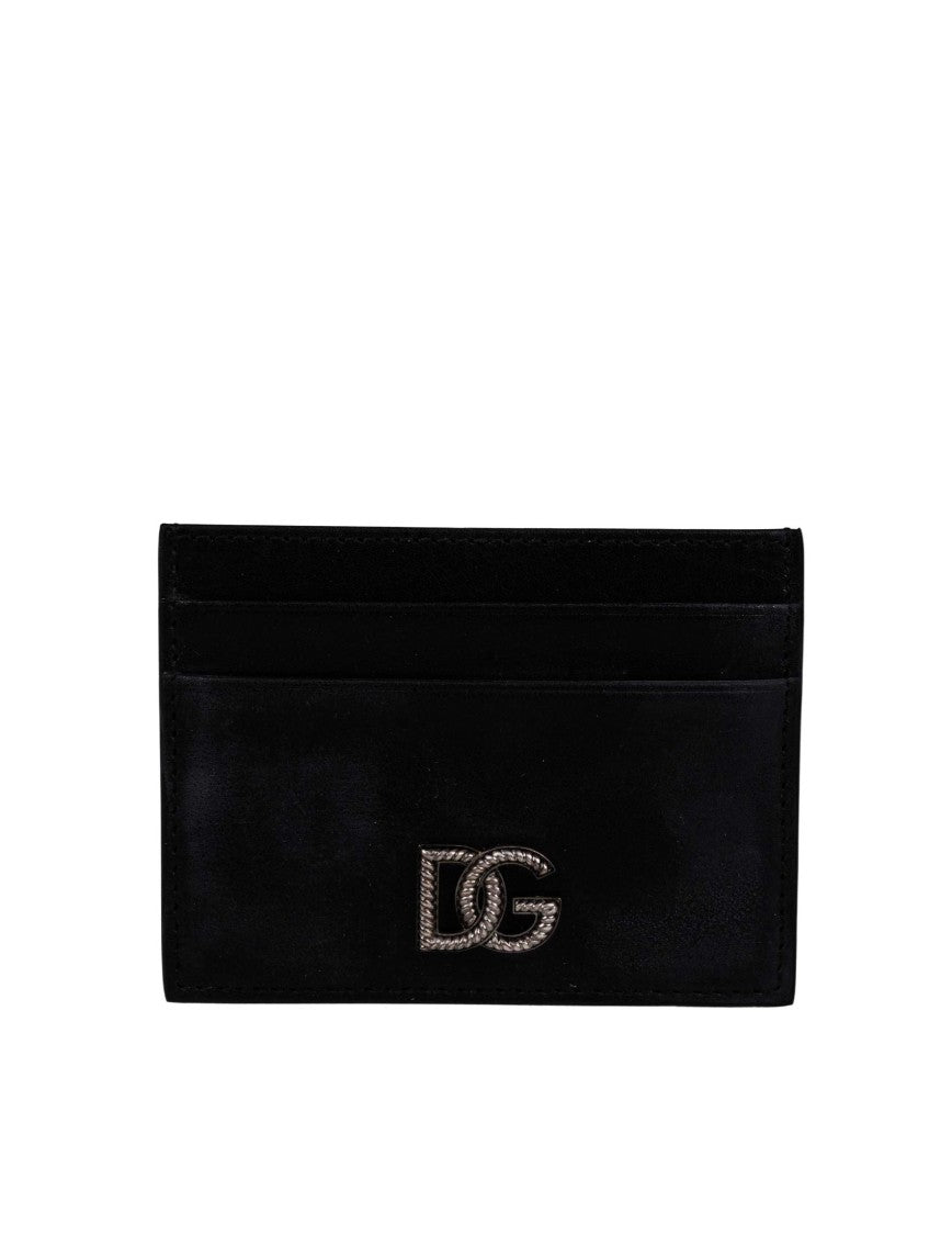 Dolce & Gabbana Leather Dg Logo Credit Card Holder
