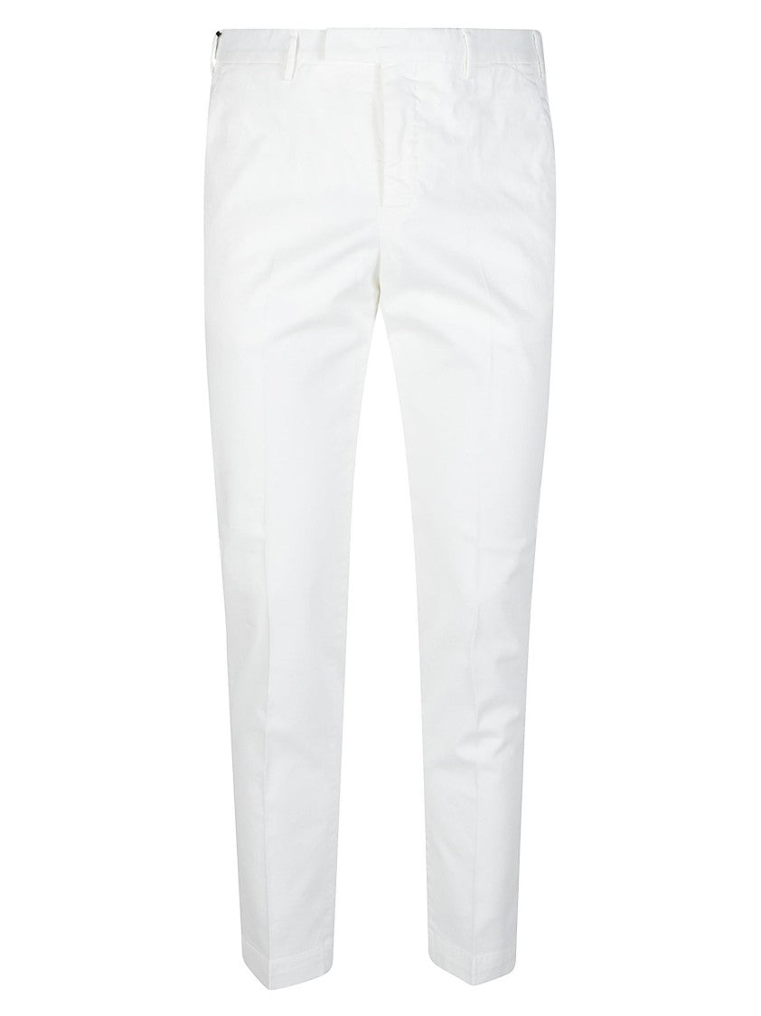 Pt Torino Master Cropped Slim Tailored Cotton Pants