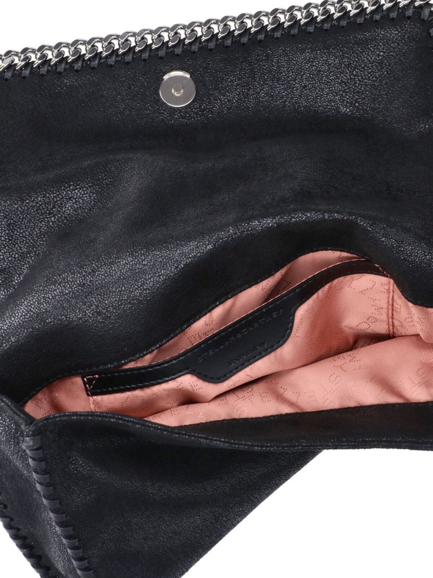 Stella Mccartney Black Falabella Faux Leather Messenger Bag