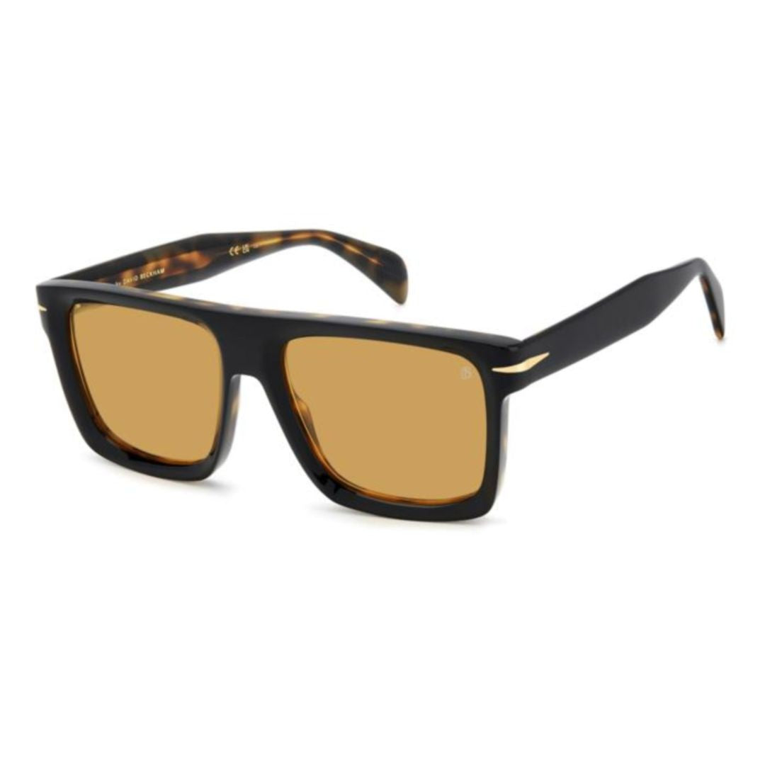 David Beckham Db 7134/S Rectangular Tortoiseshell Sunglasses