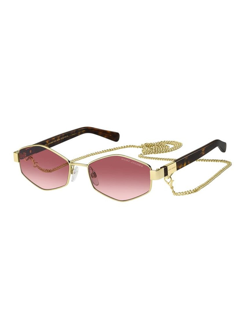 Marc Jacobs Gold Marc 496/S Angular Pink Sunglasses