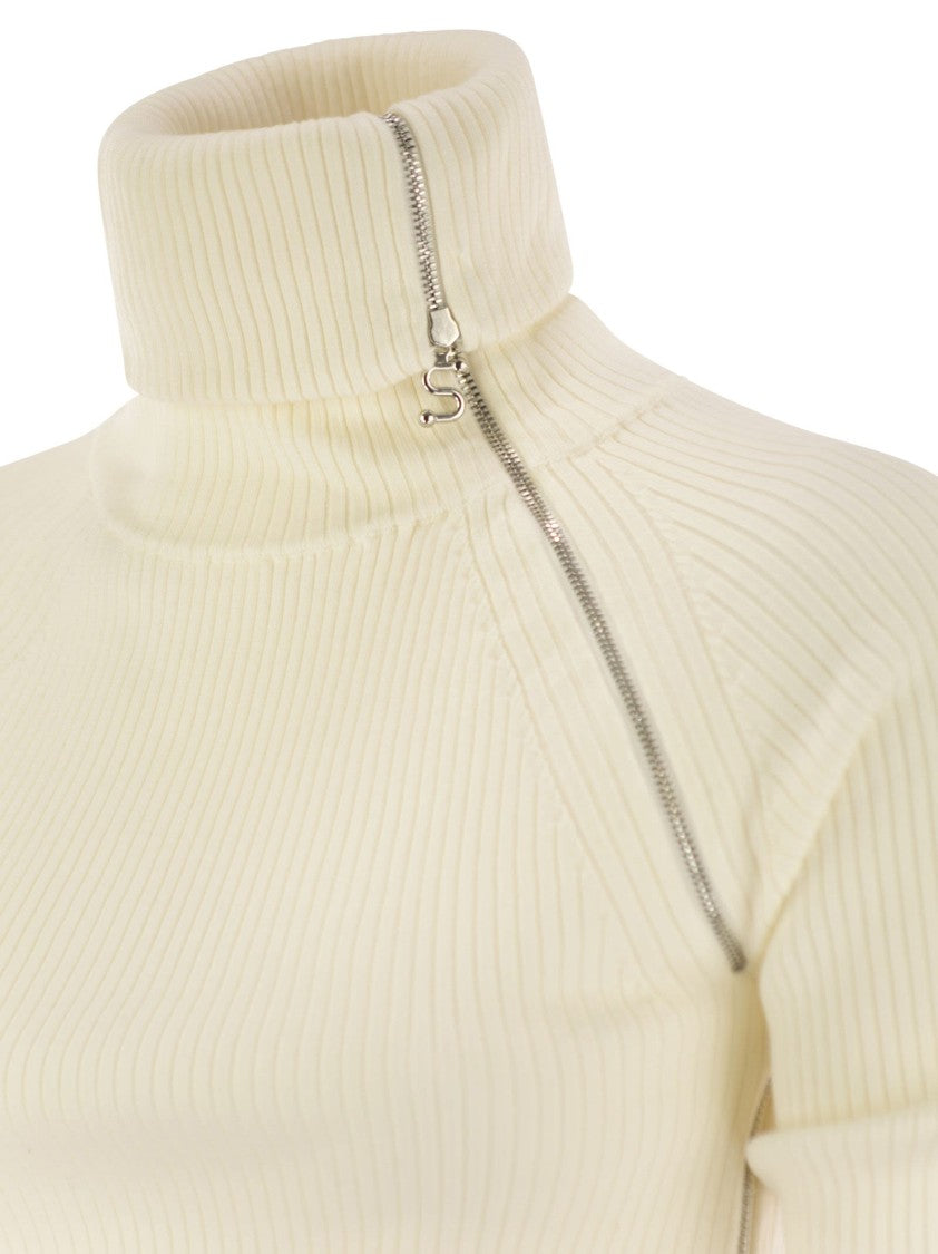 Sportmax Pinna - High-Neck Jumper With Zip