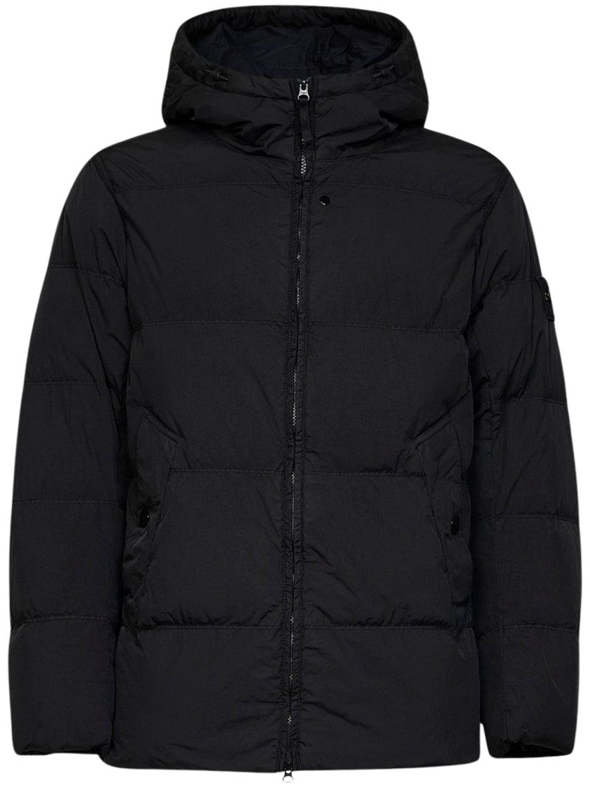 Stone Island Padded Quilted Hooded Jacket