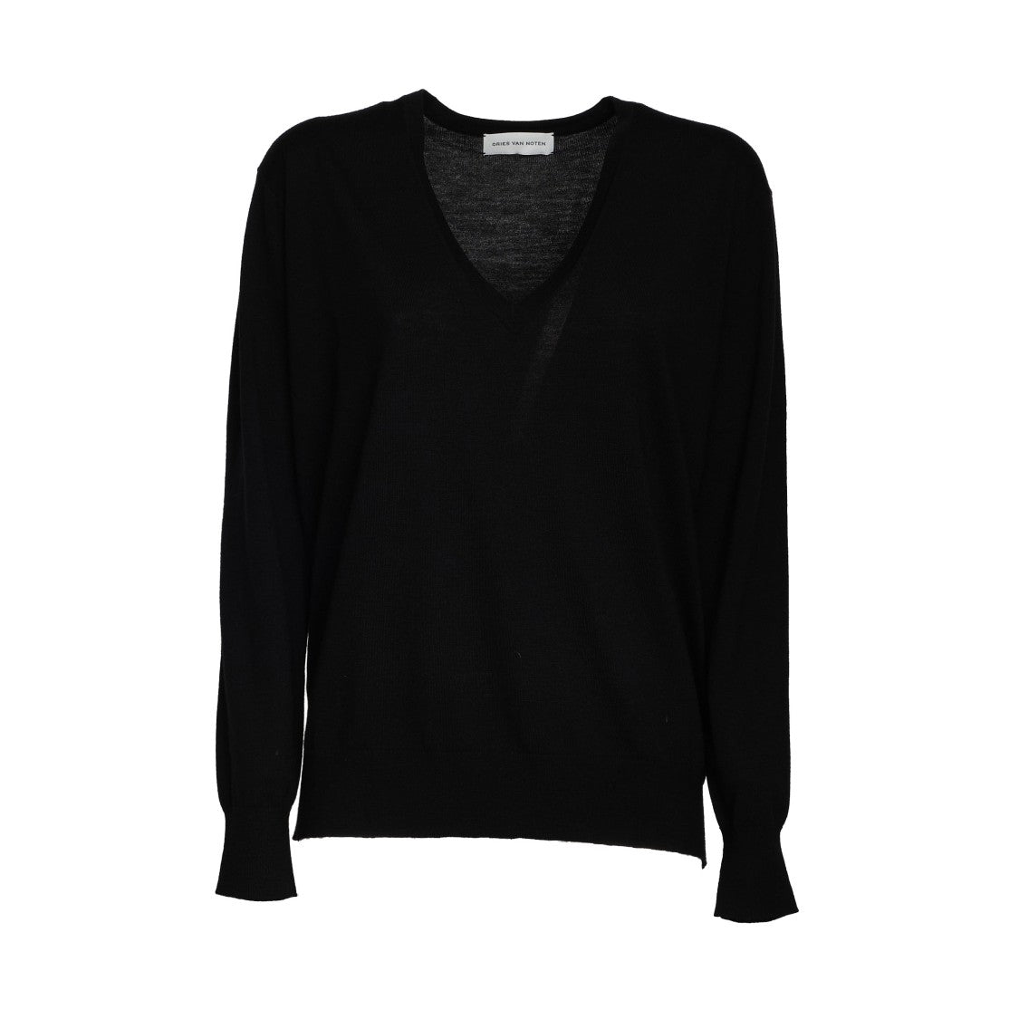 Dries Van Noten Tuomas Merino Wool V Neck Sweater
