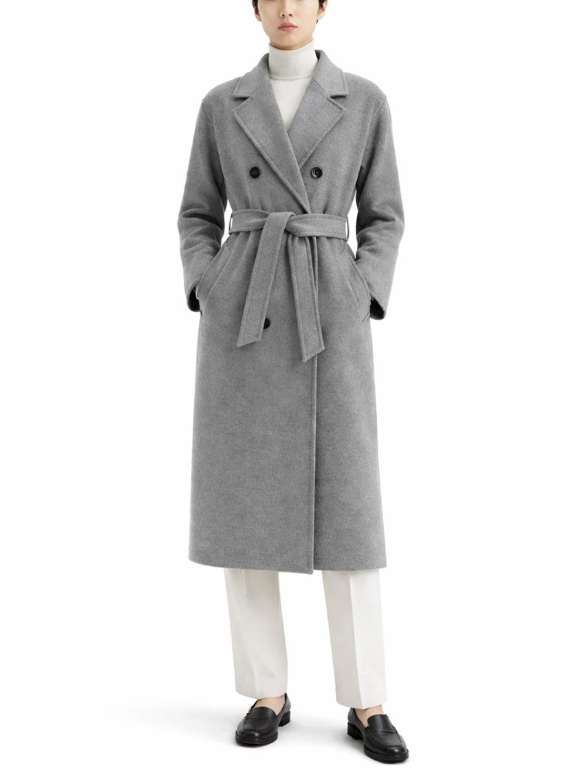 Max Mara Madame Double-Breasted Virgin Wool Coat