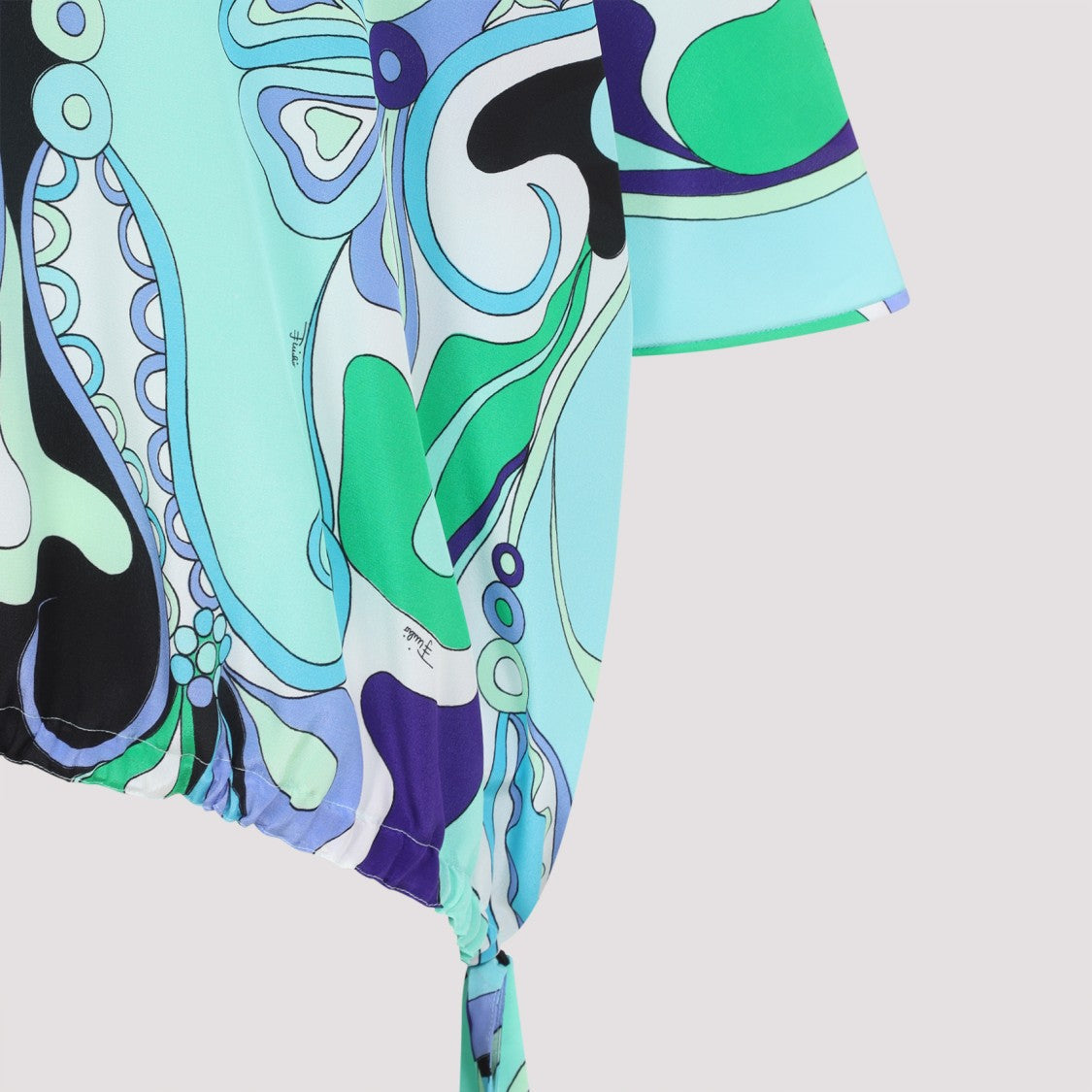 Pucci Silk Multicolored Printed Relaxed Shirt