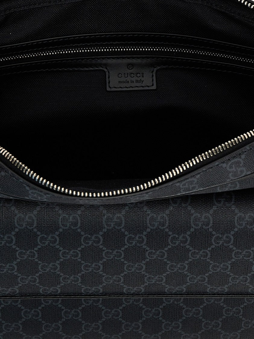 Gucci Rectangular Crossbody Bag With Gg Supreme Fabric