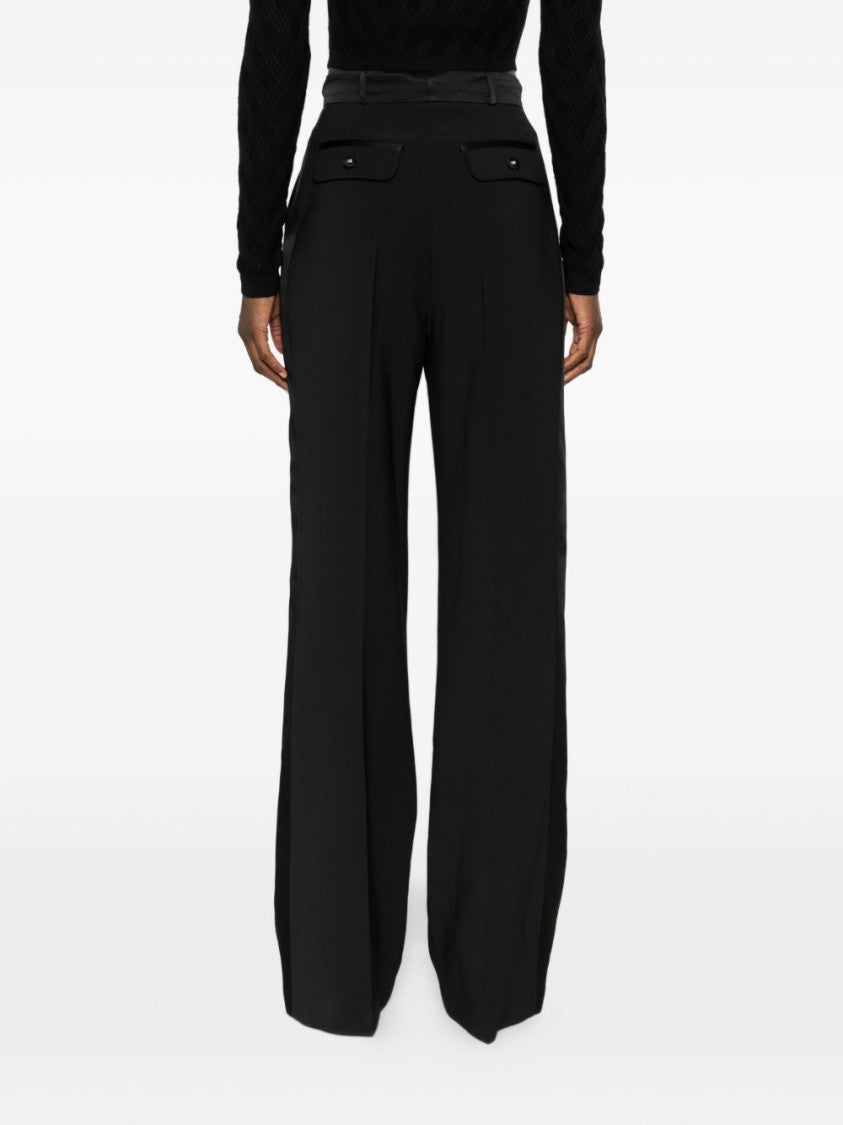 Elisabetta Franchi High-Waisted Wide-Leg Trousers