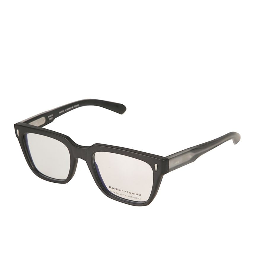 Kador Premium 13-53 Bold Rectangular Frame Eyeglasses With Translucent Temples