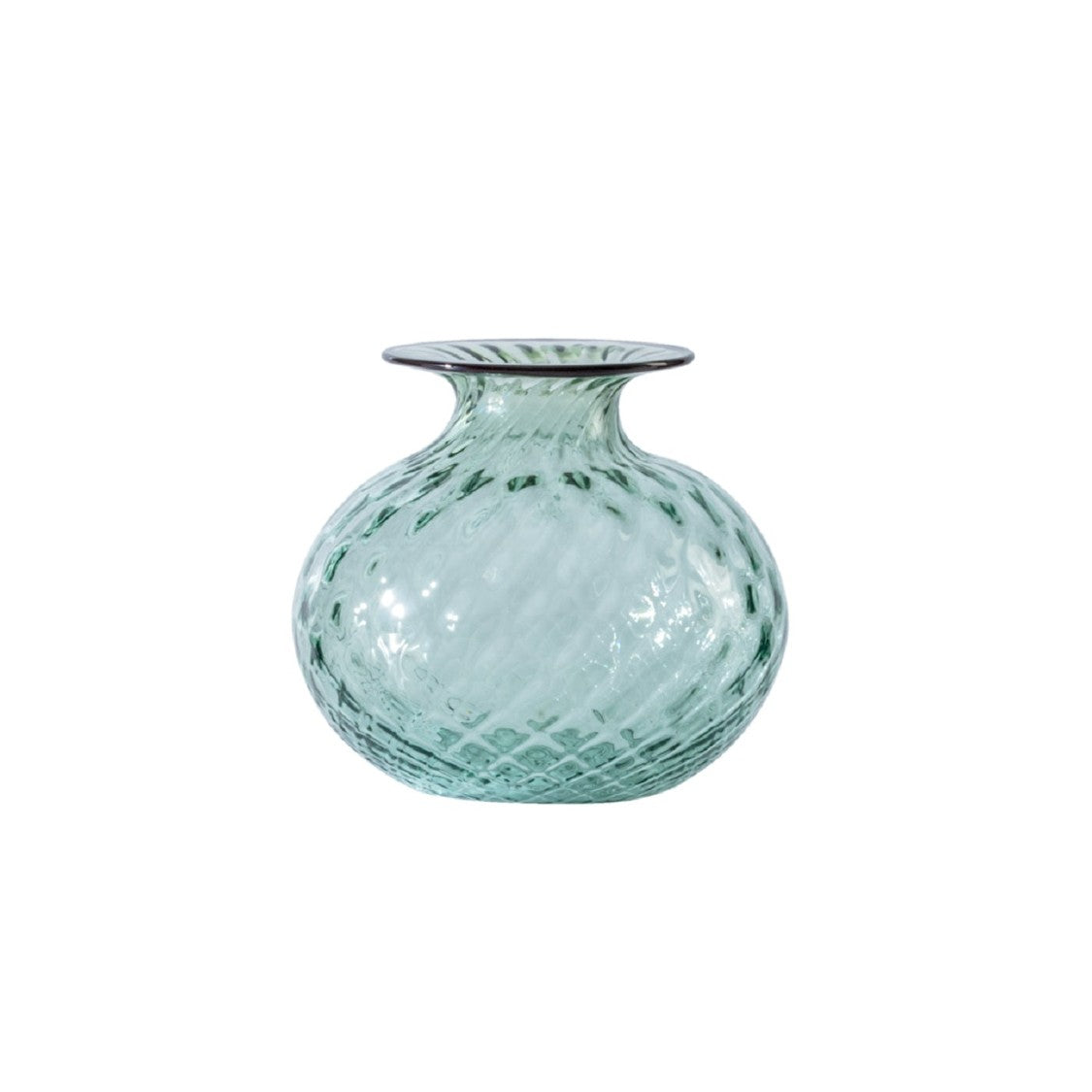Venini Monofiore Balloton Green Glass Vase