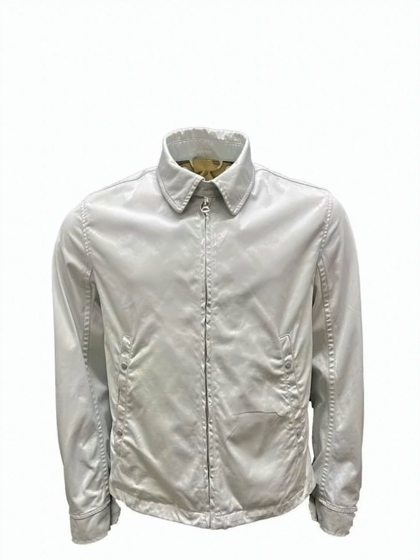 Ten C Ten C Minimalistic Casual Jacket With Front Zipper Closure