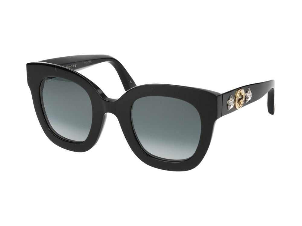 Gucci Sunglasses Gg0208s 001 Black Black Grey 49/28/140
