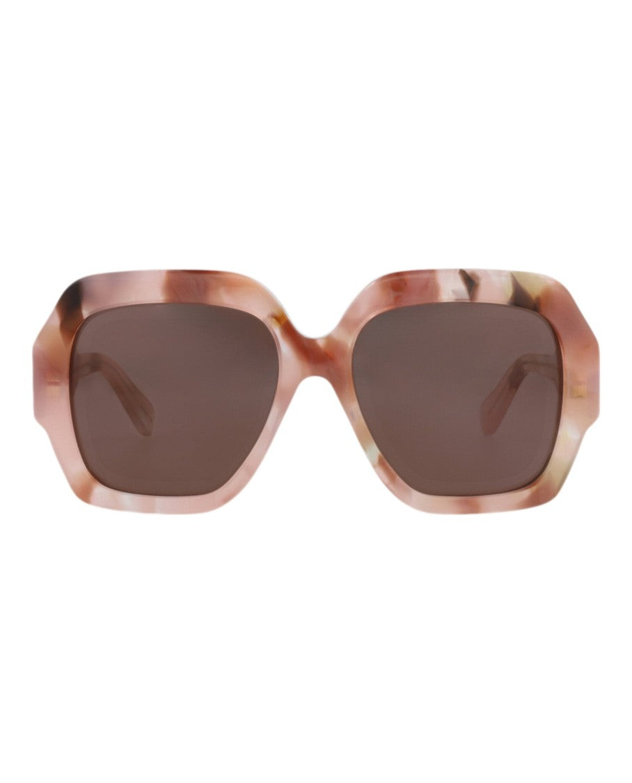 Chloé Square-Frame Recycled Acetate Sunglasses