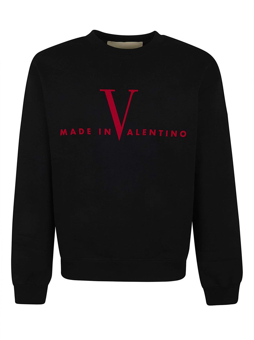 Valentino Garavani Pure Cotton Sweatshirt With Bold Logo Print