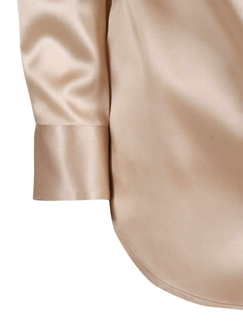 Mazzarelli Camicie Silk Shirt With Classic Collar