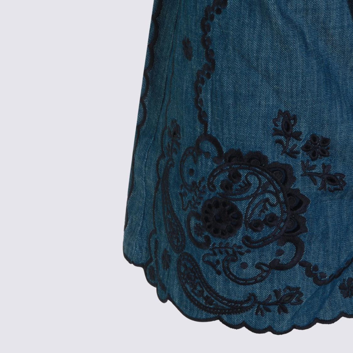 Zimmermann High-Waisted Denim-Like Shorts