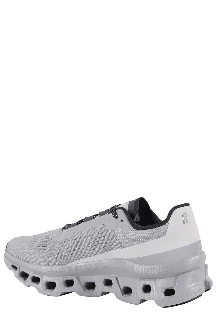 On Running Cloudmonster Technical Fabric Sneakers With Perforated Rubber Sole