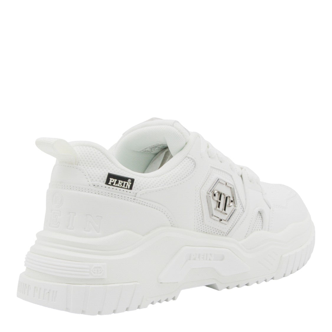 Philipp Plein White Sneakers With Textured Sole
