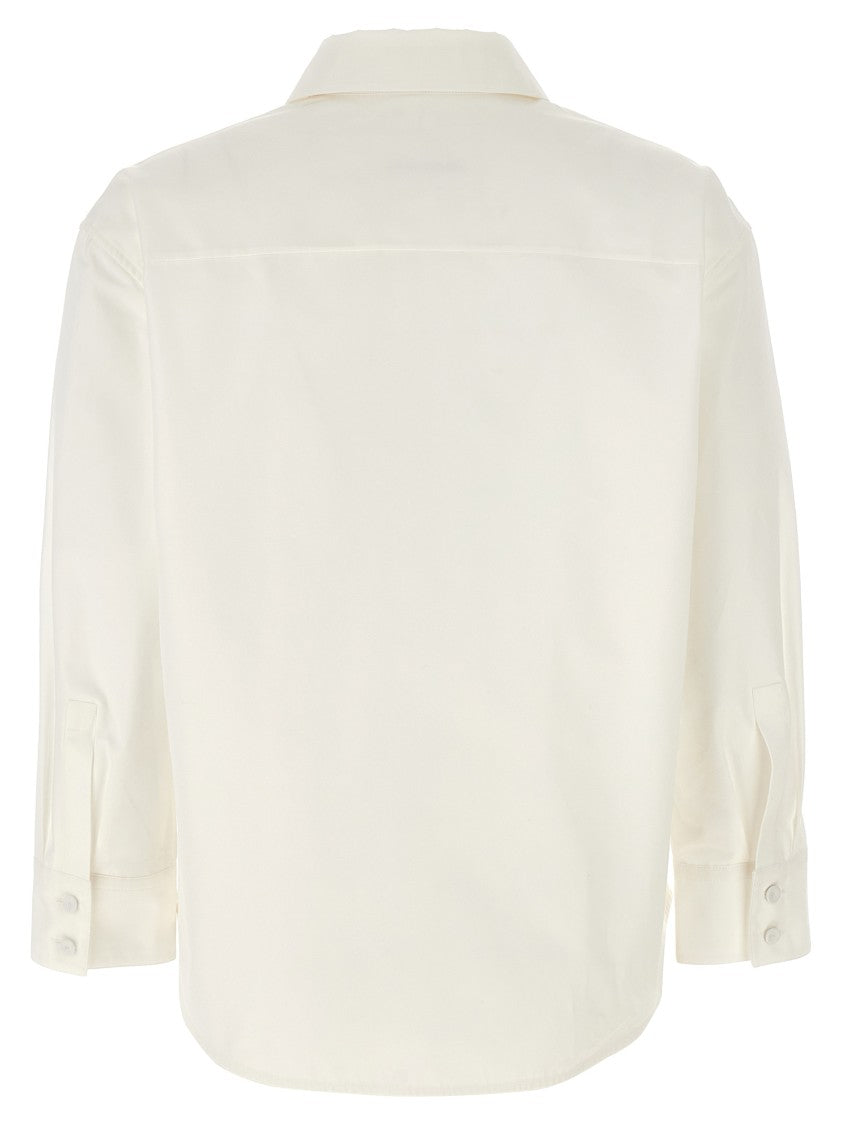 Jil Sander Cotton Poplin Shirt With Button Closure