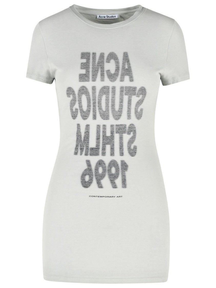Acne Studios Cold Grey Cotton T-Shirt