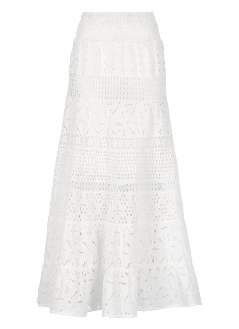 Temptation Maxi Skirt With Intricate Lace Detailing