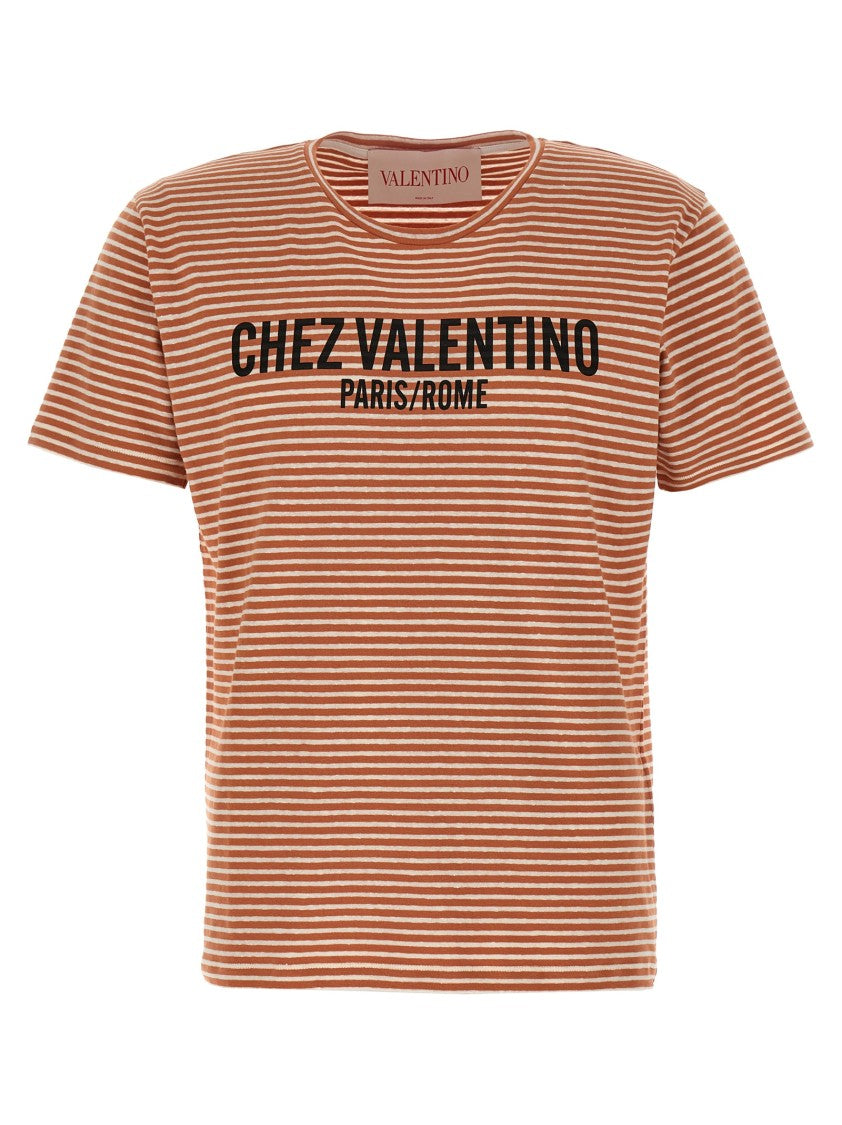 Valentino Garavani Valentino Garvani 'Chez Valentino' Stripes T-Shirt