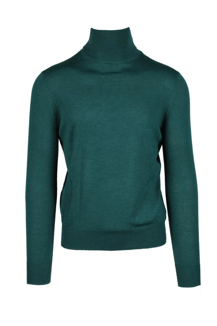 Ballantyne Wool Turtleneck Pullover - Green