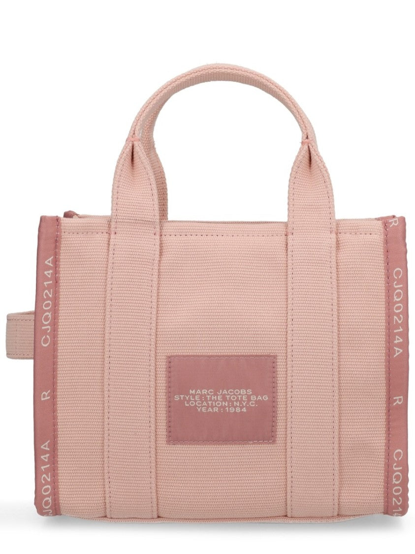 Marc Jacobs Beige Cotton Blend Small Logo Tote Bag